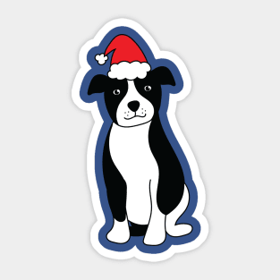 Christmas Pit Bull Sticker